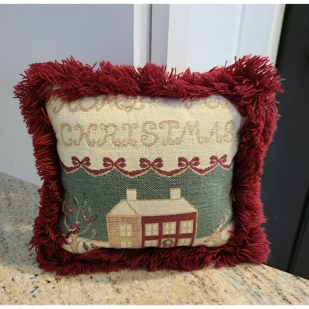 Vintage RIVERDALE Home For Christmas Tapestry 9